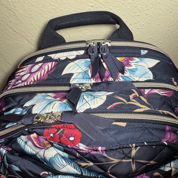 Vera Bradley XL Campus Backpack in Performance Twill Mayfair in Bloom NWT - Picture 9 of 13